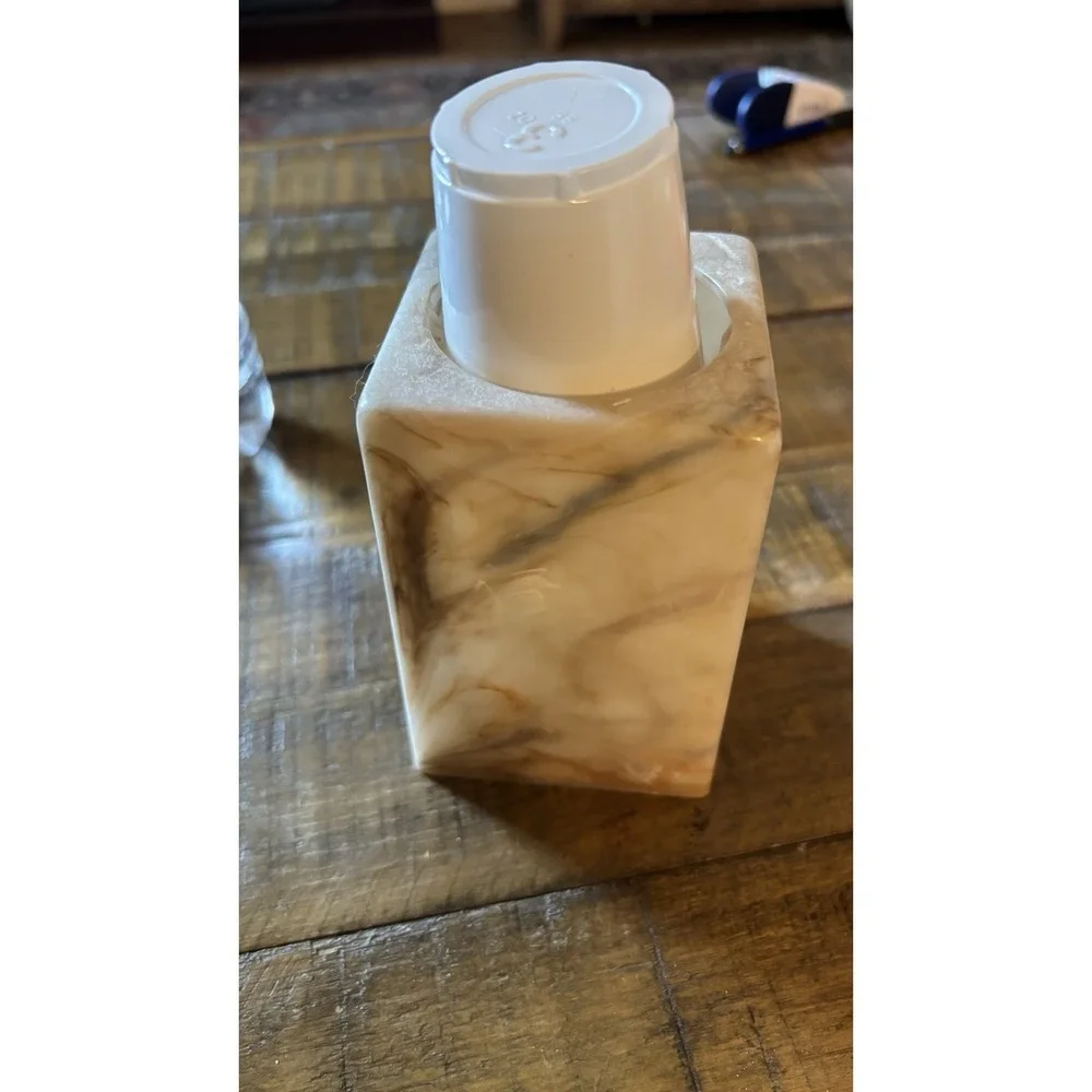 Vintage Dixie Cup Bathroom Countertop Pop Up Dispenser Faux Marble 3 oz Cup 80s